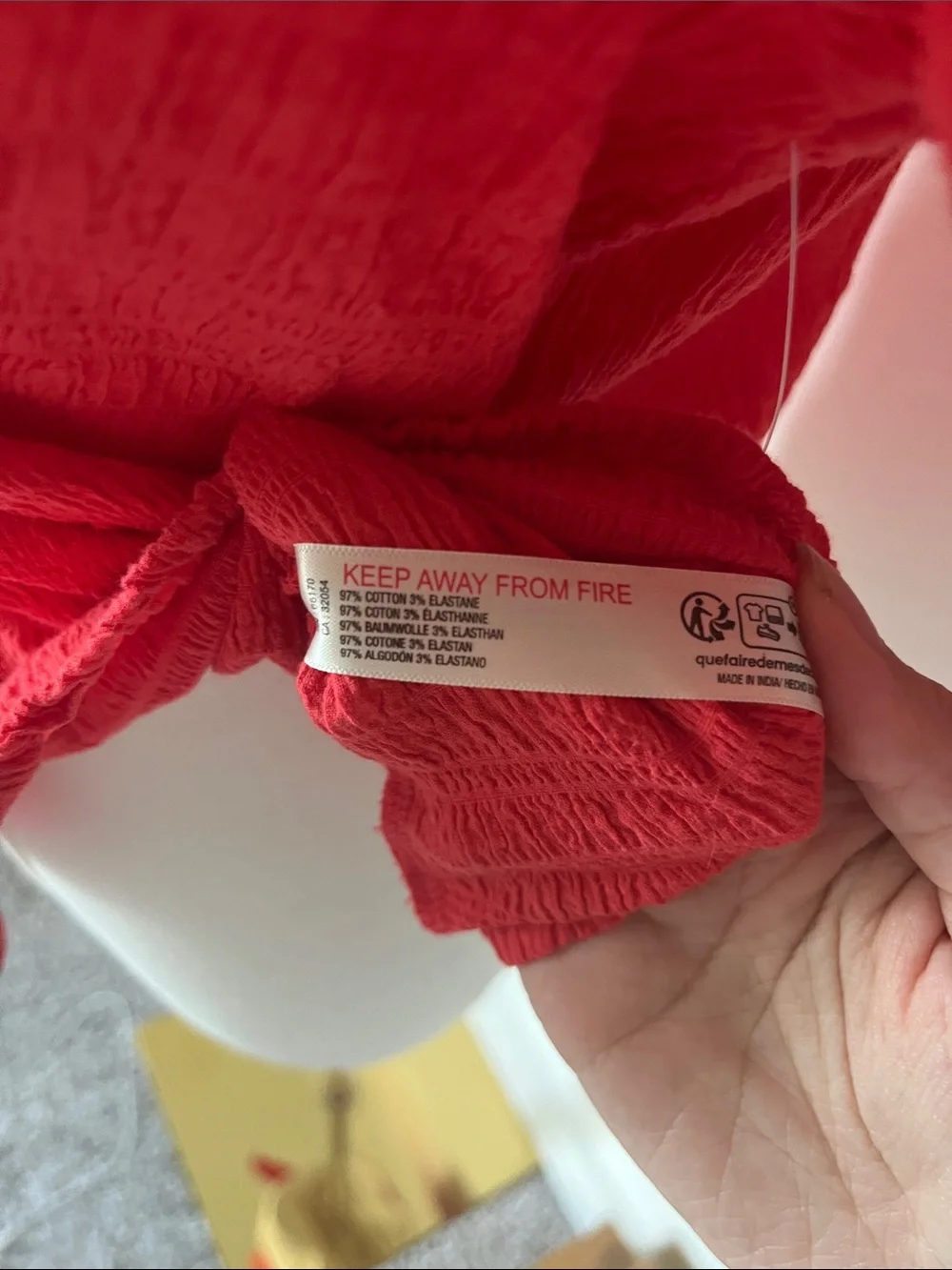 Free People 97% Cotton, Coral Short Sleeve Blouse with Peter Pan Collar